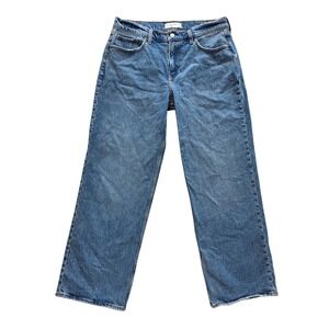 Abercrombie & Fitch Baggy Low Rise Jeans Size 29 SHORT (34x29) Wide Leg‎ Y2K